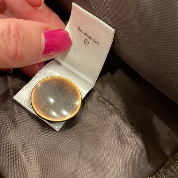 NWT Coldwater Creek Brown Lined Sequin Detail Misses Jacket L 14-16 - Picture 9 of 15